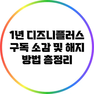 1년 디즈니플러스 구독 소감 및 해지 방법 총정리