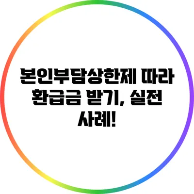 본인부담상한제 따라 환급금 받기, 실전 사례!