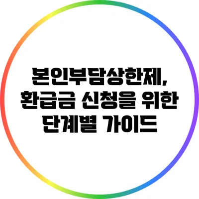 본인부담상한제, 환급금 신청을 위한 단계별 가이드