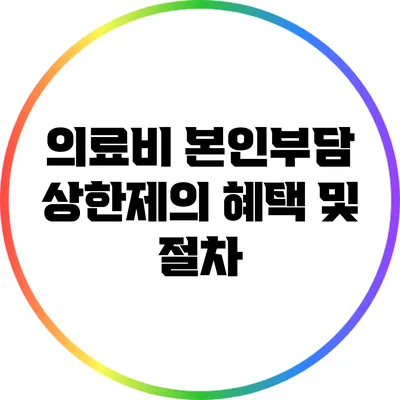 의료비 본인부담 상한제의 혜택 및 절차