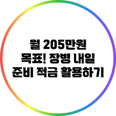 월 205만원 목표! 장병 내일 준비 적금 활용하기
