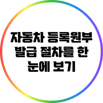 자동차 등록원부 발급 절차를 한 눈에 보기